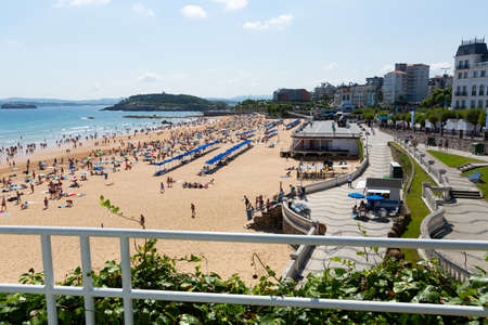 City beach of Santanderのeditorial素材