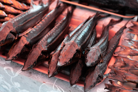 Smoked fish on the shelves of the Volga region