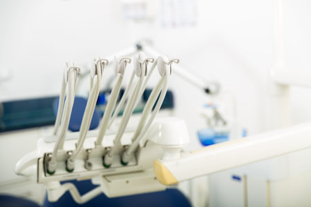 Image of professional equipment in the dental office