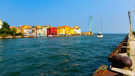 Townscape of Martigues, south of Franceの写真素材