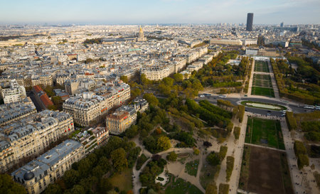 Panoramic view of Paris cityscape