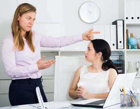 Conflict in officeの写真素材