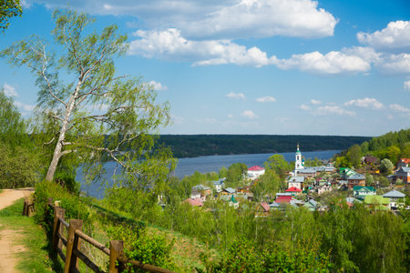 Rural landscape of Plyos, Russia