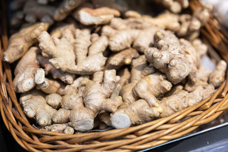 Fresh aroma ginger roots