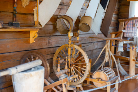 Old weaving equipment of Mari Ethnographic Museum