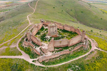Castle ruins of Almonacid is castle located in the municipality of Almonacid de Toledo, in the province of Toledo, Castilla-La Manchaの写真素材