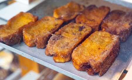 Easter croutons of Spanish cuisine Torrijaの写真素材