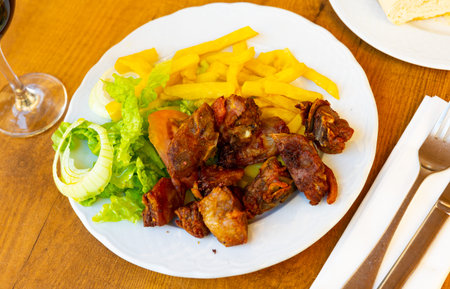 Toston cuchifrito, roasted suckling pig, Spanish cuisine