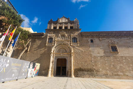 TOLEDO, SPAIN - APRIL 12, 2022: Architectural appearance of Museum of Santa Cruzのeditorial素材