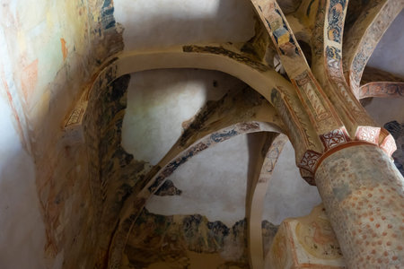 Ancient chapel of San Baudelio de Berlanga with preserved murals