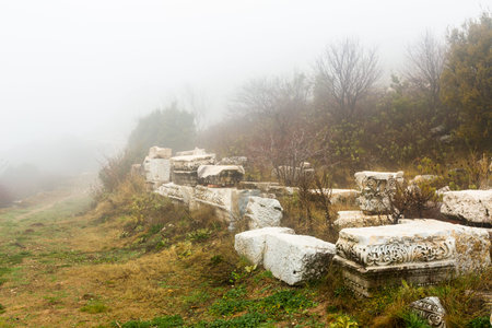 Architectural and sculptural details of Sagalassos ruins