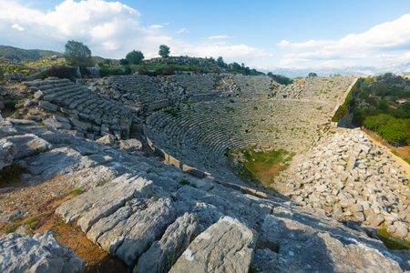 Ruins of antique theater of Selge, Turkey