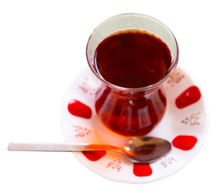 Traditional cup of turkish teaの写真素材