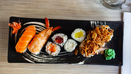 Assorted sushi setの写真素材