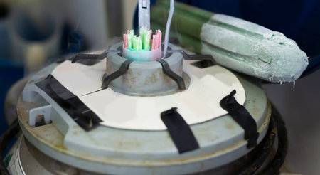Tank for bull sperm used for artificial insemination