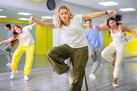 Active teens learn new dance moves in studio