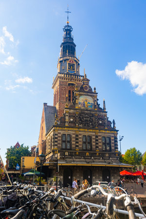 Cityscape overlooking the scale and cheese museumのeditorial素材