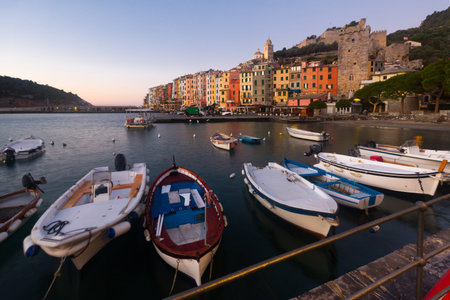 View on Portovenere in the province of La Spezia in Italy