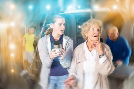 Teenager granddaughter, together with her grandmother, unravel another secret in quest room