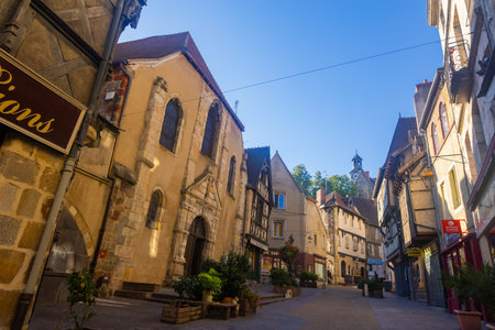 Beautiful old streets of Montluconのeditorial素材