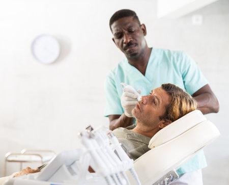 cosmetic surgeon expertly performedの写真素材