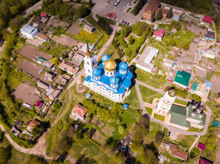 Aerial view of Bolkhovの写真素材