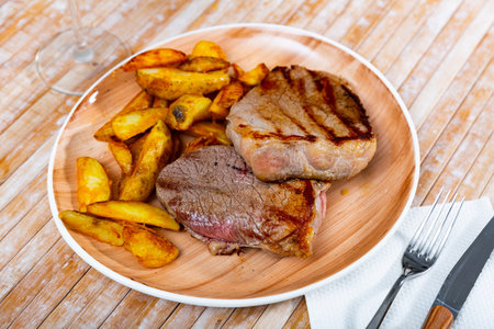 Beef with potatoの写真素材