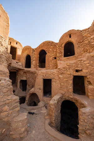 ksar Mgabla - traditional fortified granary created by the Berbers in 15th centuryの写真素材