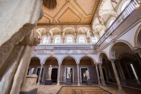 TUNIS, TUNISIA - APRIL 2, 2024: Artistic heritage of Roman era in Bardo Museumのeditorial素材