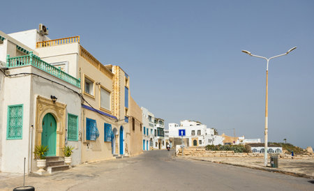 Tunisian coastal city Mahdia, North Africaの写真素材