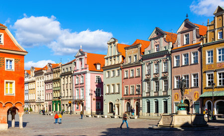 Market Square of Poznan, Polandの写真素材
