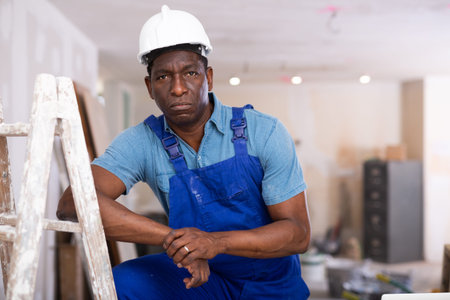 Portrait of an african american civil engineer