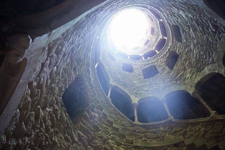 Famous landmark Quinta da Regaleira estate in Sintra