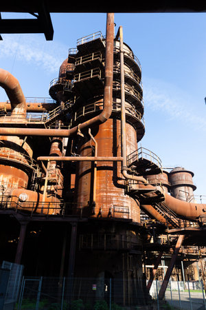 Old abandoned metallurgical plant in Vitkovice .の写真素材