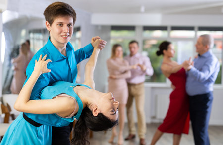 Young couple dancing