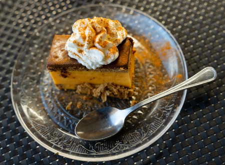 Grandmas chocolate cake with whipped cream