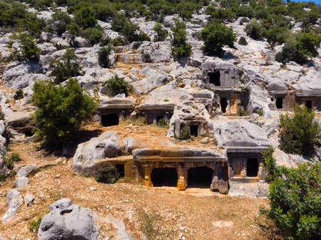 Necropolis of Limyra, Turkeyの写真素材