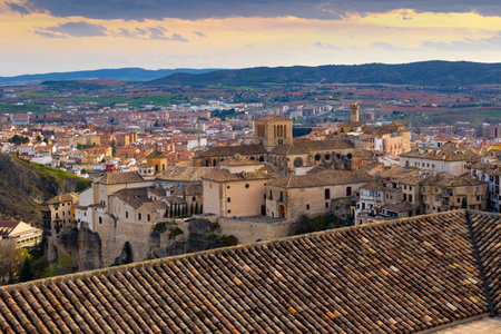 Historic Walled Town of Cuenca, Spainの写真素材