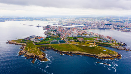 Aerial view of A Coruna