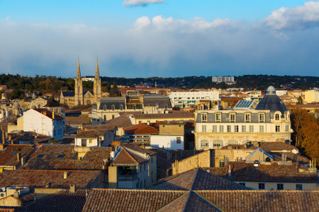 Nimes with Church Saint-Baudile