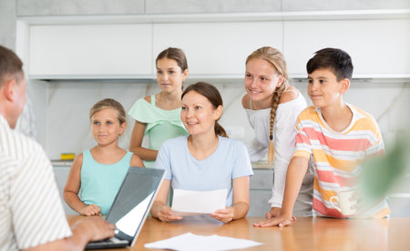 Social services officer visitの写真素材