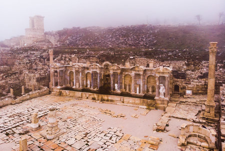 Ruins of Nymphaeum in Sagalassos antique town, Turkey