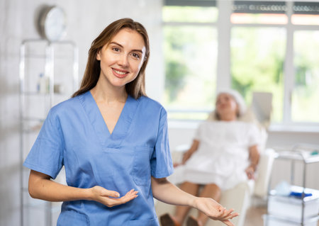 Young doctor portraitの写真素材