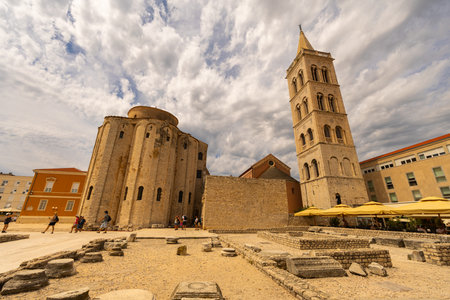 Roman Emperor Diocletian is located in Split, Croatia.のeditorial素材