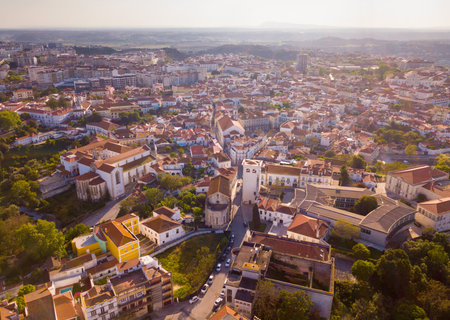 Santarem district with buildings and landscape, Portugalの写真素材