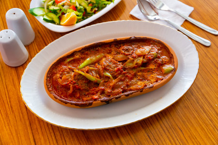 Izmir kofte, turkish dish of spicy meatballsの写真素材