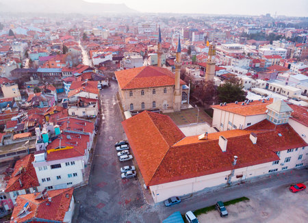 Aerial view of Burdur city in Turkey