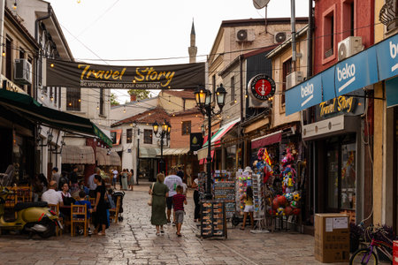 Old bazaar located in Skopje, North Macedoniaのeditorial素材