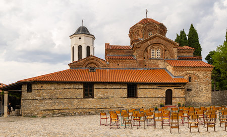 Macedonian Orthodox Church Mother of God Peribleptos. Historic Building in Ohrid