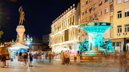 Fountain Olympia - Mother of Alexander III Of Macedoniaの写真素材